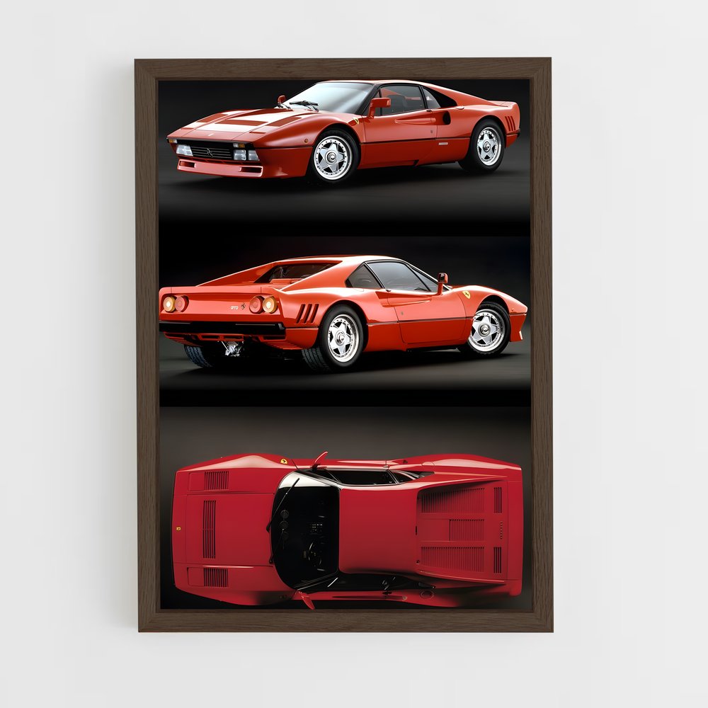 Poster Ferrari 288 GTO (vue 5)